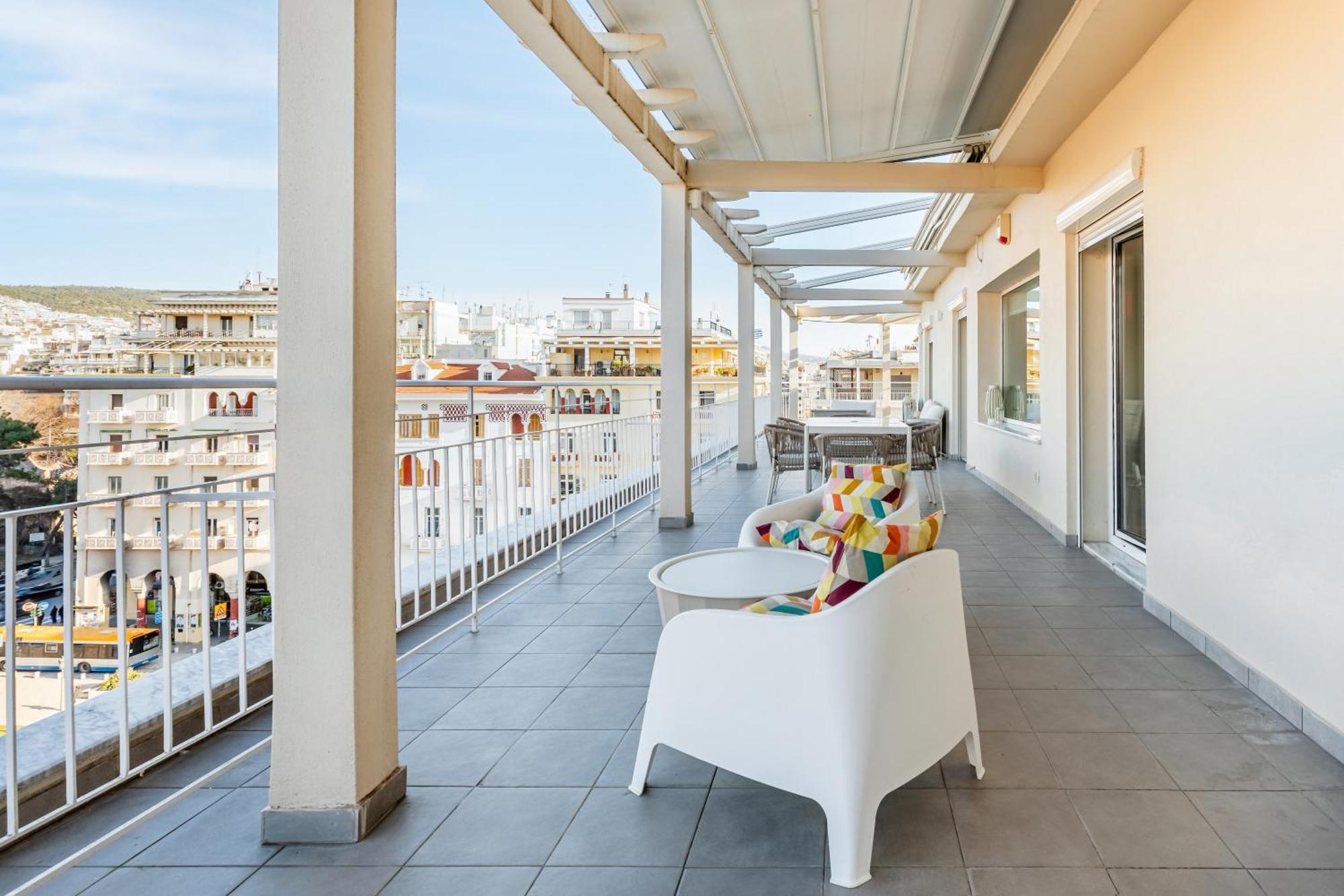 Apollo, Luxe Aristotelous Penthouse, City View 塞萨洛尼基 外观 照片