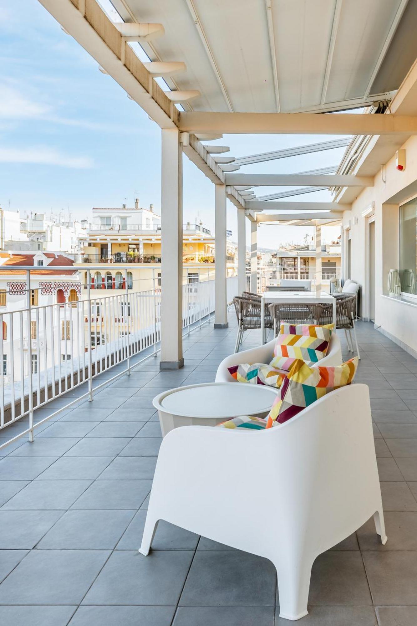 Apollo, Luxe Aristotelous Penthouse, City View 塞萨洛尼基 外观 照片