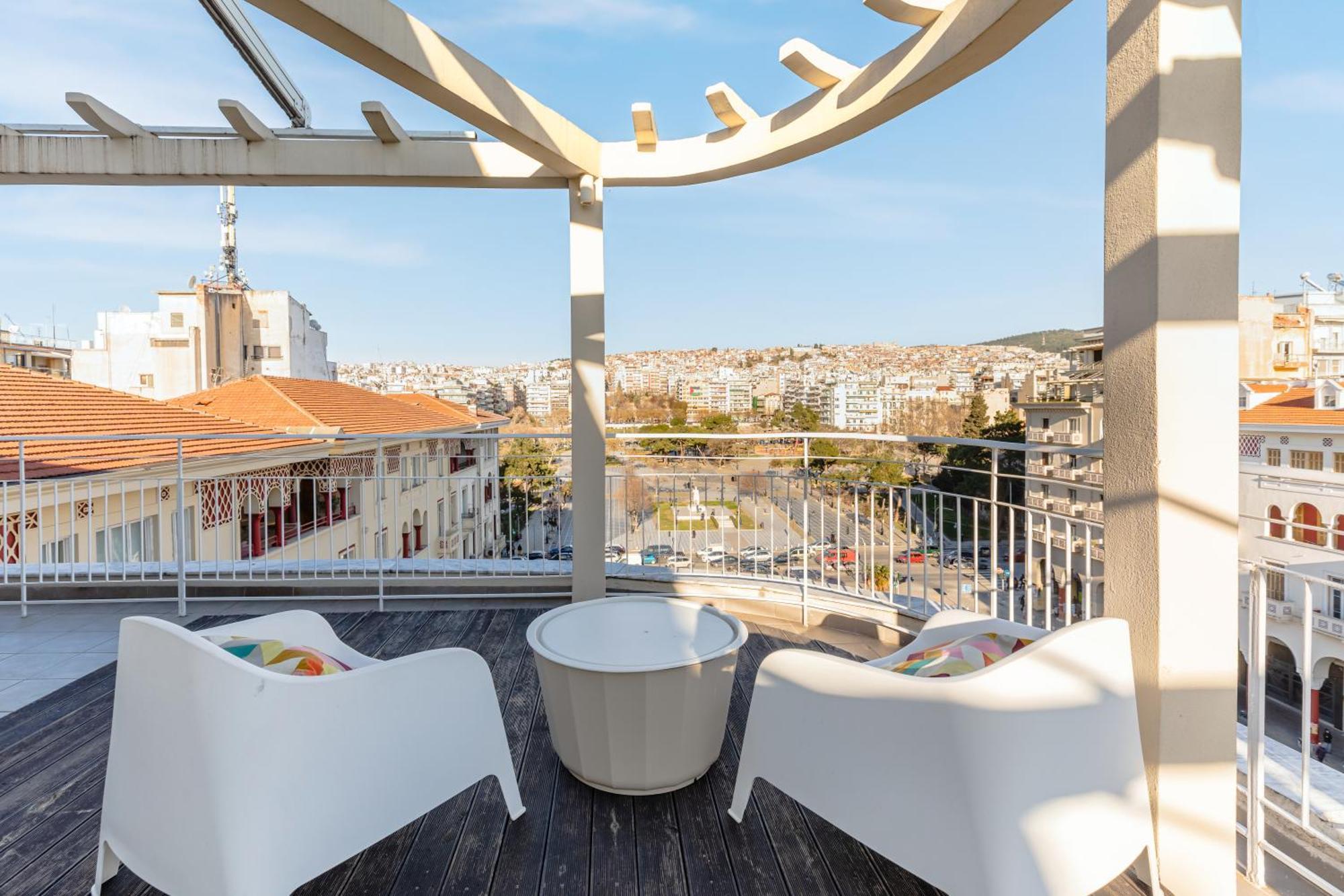 Apollo, Luxe Aristotelous Penthouse, City View 塞萨洛尼基 外观 照片